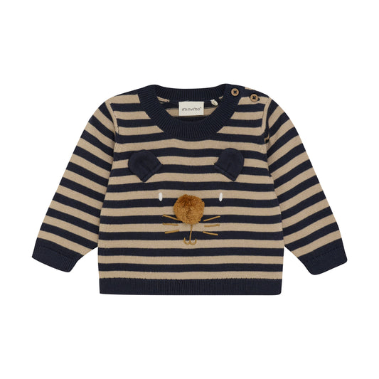 Minymo "Pullover" gestreift - Parisian Night