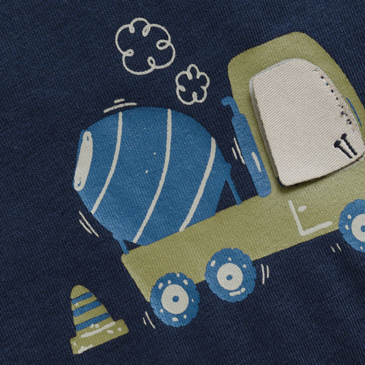 Minymo "Body langarm" mit Druck - Parisian Night