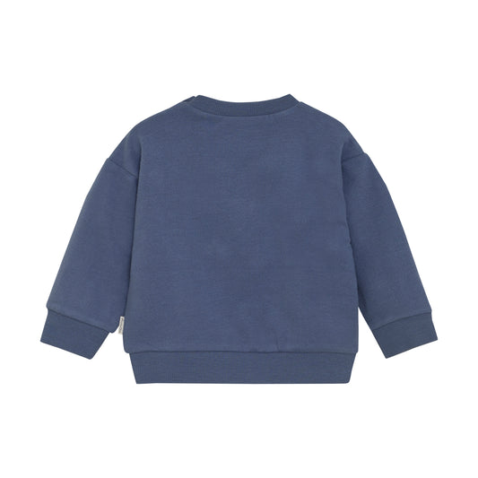 Minymo "Sweatshirt" mit Dino Druck - Vintage Indigo