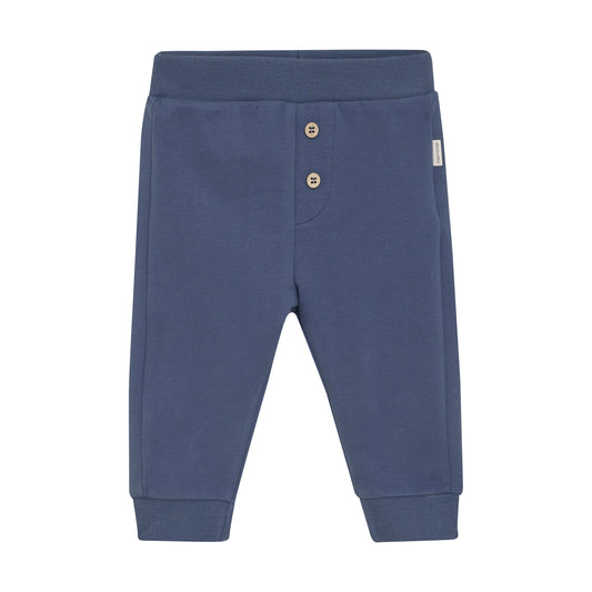 Minymo "Sweat-Jogginghose" mit Dino Druck auf dem Poppes - Vintage Indigo