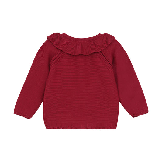 Minymo "Strickjacke" mit Kragen - Rio Red