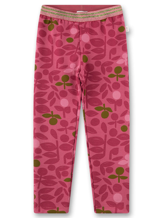 Sanetta "Jeggings" allover Druck - Rose Wine