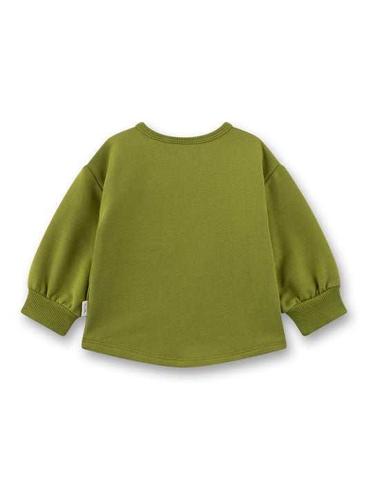Sanetta "Sweatshirt" mit Stickerei - Olive Green