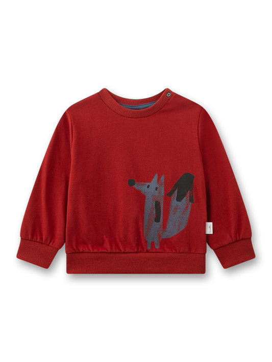Sanetta "Sweatshirt" mit Fuchsdruck - Rusty Red