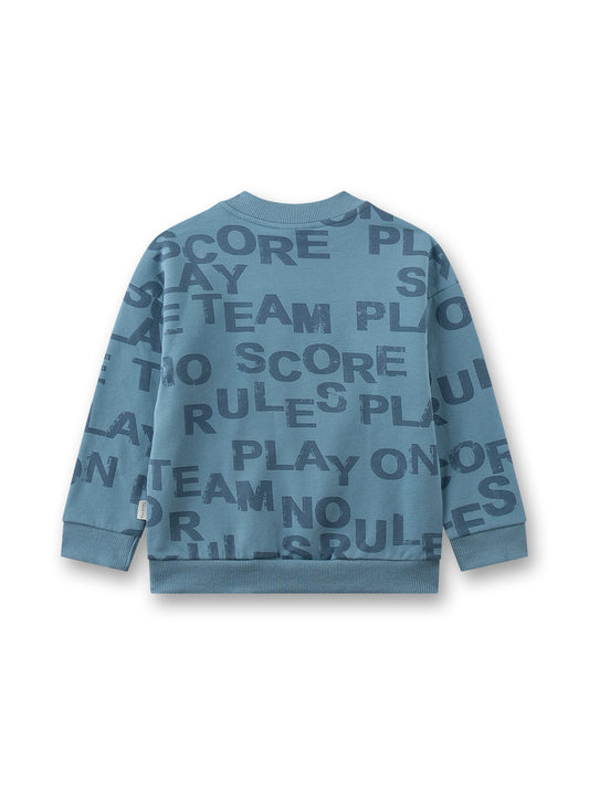 Sanetta "Sweatshirt" allover Druck - Bluejay