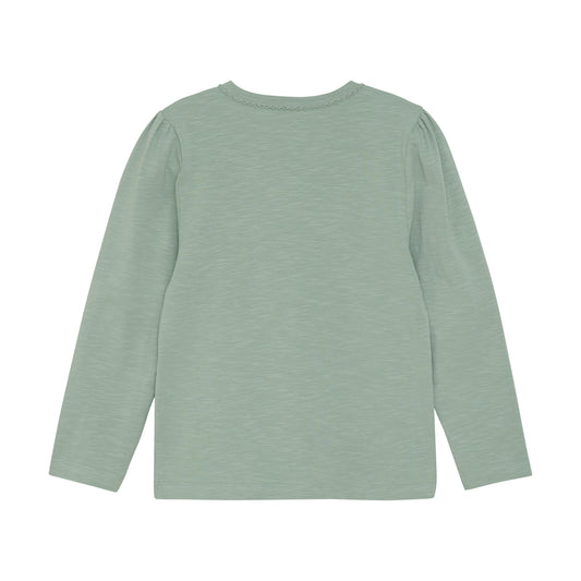 Minymo "T-Shirt" langarm mit Blumen - Jadeite