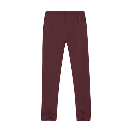 Minymo "Thermo-Leggings" mit Raffung an den Fesseln - Catawba Grape