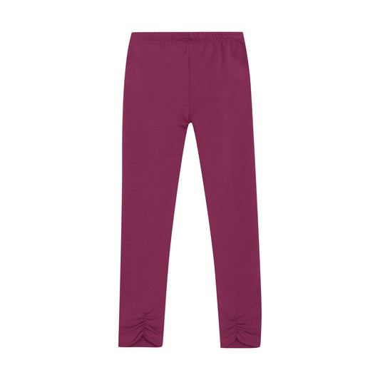 Minymo "Thermo-Leggings" mit Raffung an den Fesseln - Raspberry Coulis