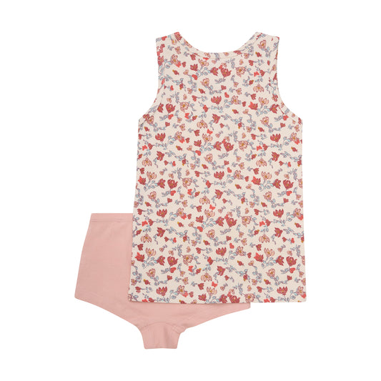 Minymo "Unterwäsche-Set" mit Blümchen - Sandshell