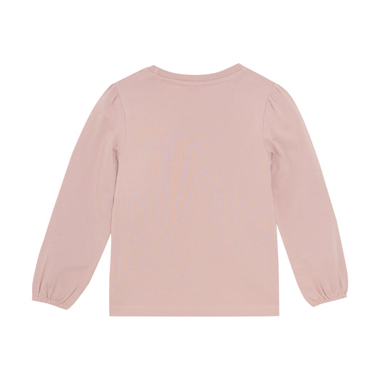 Minymo "Langarmshirt" mit Einhorn-Druck - Shadow Gray