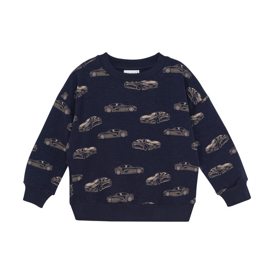Minymo "Sweatshirt" mit Auto Druck - Parisian Night