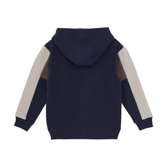 Minymo "Sweatjacke" 3-Farbig mit Kapuze - Parisian Night