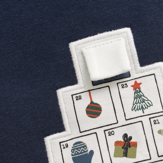 Minymo "Sweatshirt" mit Tannenbaum-Muster - Parisian Night