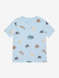 Bild in Galerie-Betrachter laden, Minymo T-shirt mit einem Animal Print - Niagara Mist