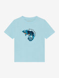 Bild in Galerie-Betrachter laden, Minymo T-Shirt mit Pailletten Druck - Aqua Esque