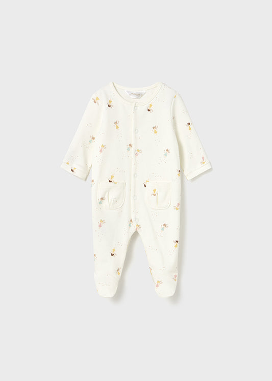 Mayoral "Strampler langarm Doppelpack" - Creme