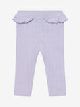 Bild in Galerie-Betrachter laden, En Fant Leggings mit Lochstickerei und Volant - Purple Heather