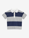 Bild in Galerie-Betrachter laden, En Fant Poloshirt mit Blockstreifen - Light Grey Melange