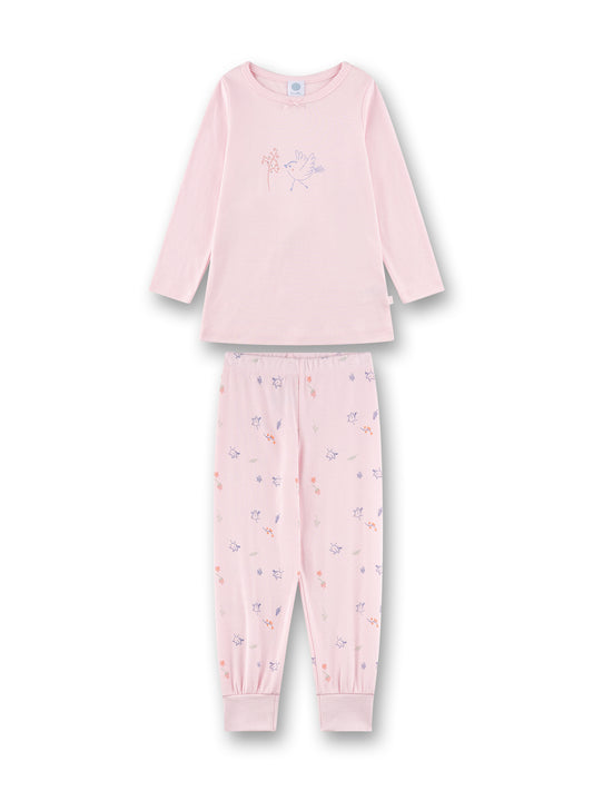 Sanetta "Schlafanzug lang" allover Druck - Rosa