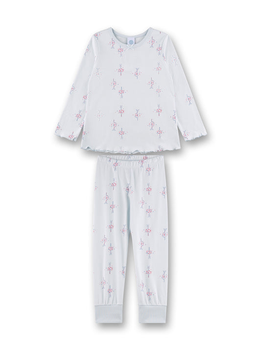 Sanetta "Schlafanzug lang" allover Druck - Ballad Blue
