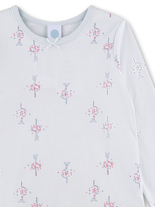 Sanetta "Schlafanzug lang" allover Druck - Ballad Blue