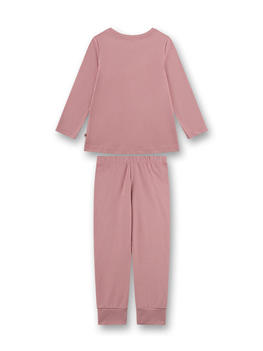 Sanetta "Schlafanzug lang" - mit Druck - Dark Rose