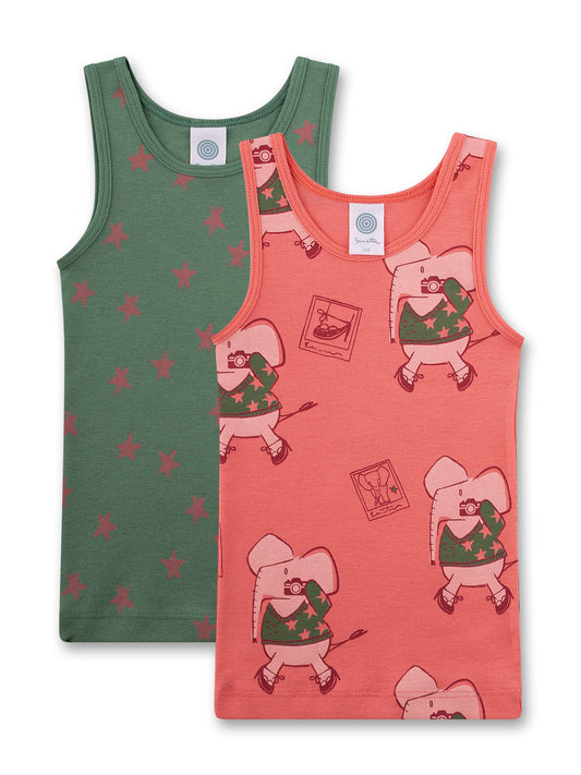 Sanetta "Unterhemden Doppelpack" allover Druck - Tea Rose