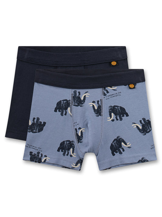 Sanetta "Shorts Doppelpack" allover Druck - Stone Wash