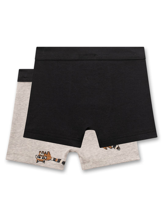 Sanetta "Shorts Doppelpack" allover Druck - Nature Melange