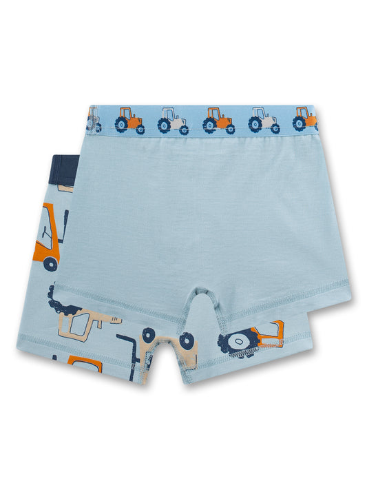 Sanetta "Shorts Doppelpack" allover Druck - Blue Pale