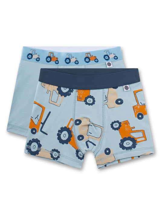 Sanetta "Shorts Doppelpack" allover Druck - Blue Pale