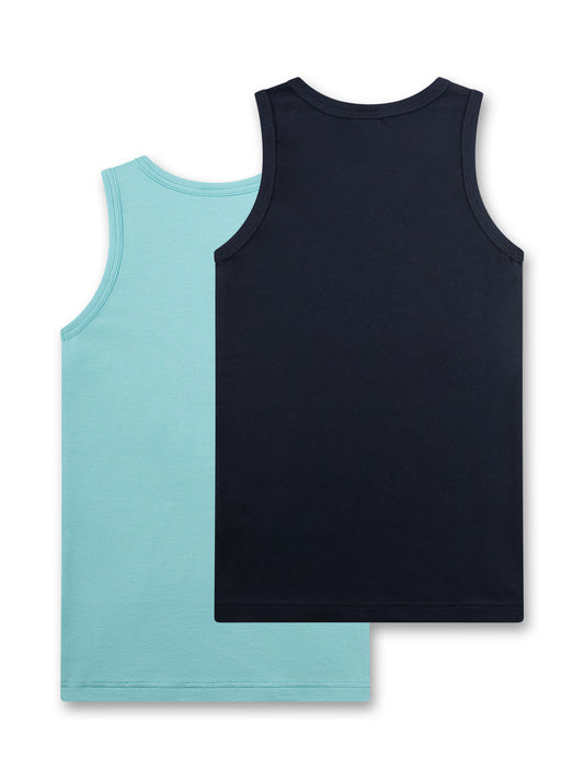 Sanetta "Unterhemden Doppelpack" - Blue Marine