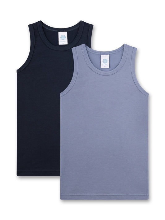 Sanetta "Unterhemden Doppelpack" - Stone Wash