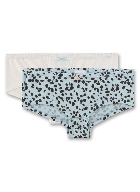 Sanetta Panties Doppelpack, gemustert-blau
