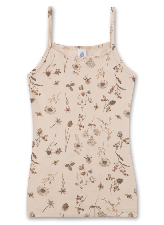 Sanetta Unterhemd, gemustert-Beige