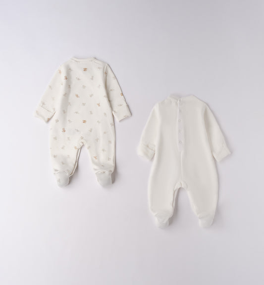 Sarabanda "Strampelanzug" mit Fuß im Doppelpack