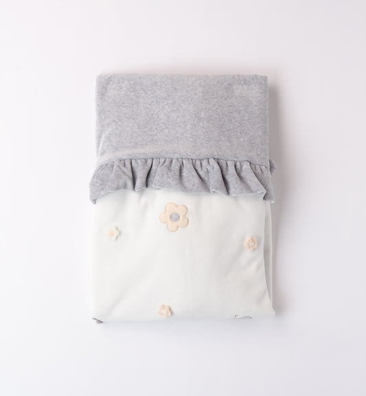 Sarabanda "Kuscheldecke" - Grau/Creme