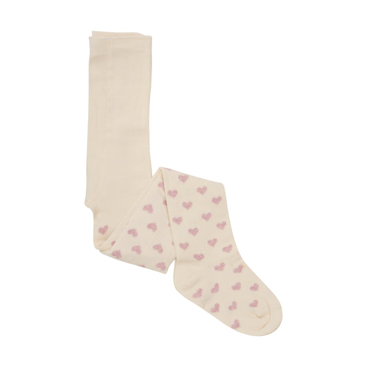 Minymo "Strumpfhosen" Doppelpack mit Herzchen - Light Rose