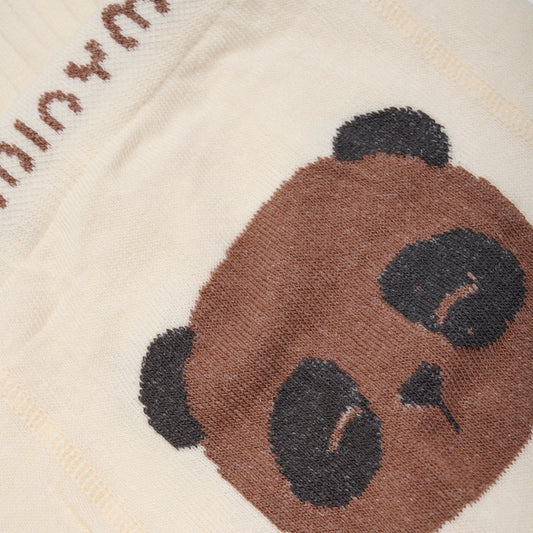 Minymo "Strumpfhose" mit Druck auf dem Poppes - Offwhite