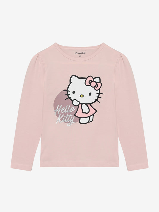 Minymo Lizenz "T-Shirt langarm" mit Hello Kitty - Altrosa
