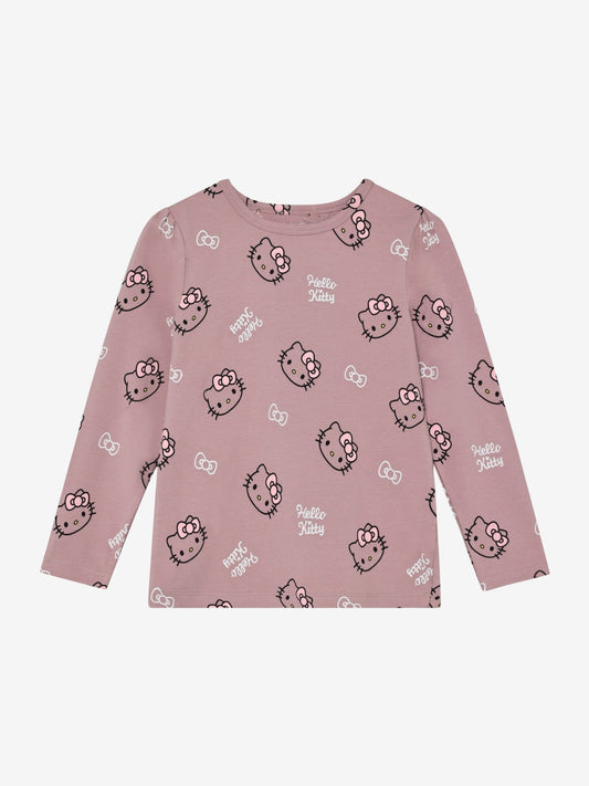 Minymo "T-Shirt langarm" mit Hello Kitty - Altrosa