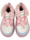 Bild in Galerie-Betrachter laden, Monnalisa "Sneaker" mit Pelz - Blau/Rosa