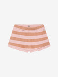 Bild in Galerie-Betrachter laden, Daily Seven Strick Shorts - gestreift Silver Pink