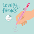 Bild in Galerie-Betrachter laden, Gelstift mit Deko-Tierchen Kitty „Be Curious“ - Lovely Friends