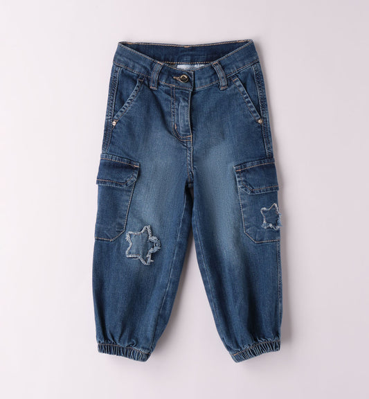 Sarabanda "lässige Jeanshose" mit Taschen - Jeansblau