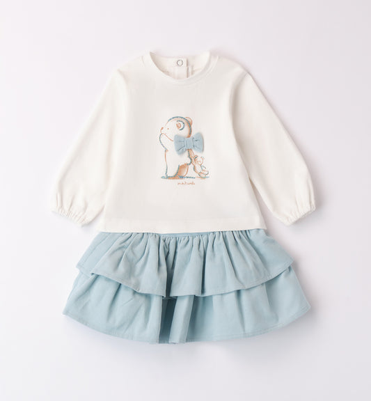 Sarabanda "Set" 2 teilig - Hellblau/Creme