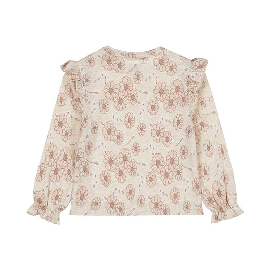 Dirkje "Langarmshirt" allover Druck - Off White