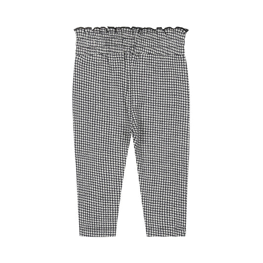 Dirkje "Hose" karriert mit Rüsche - Off White