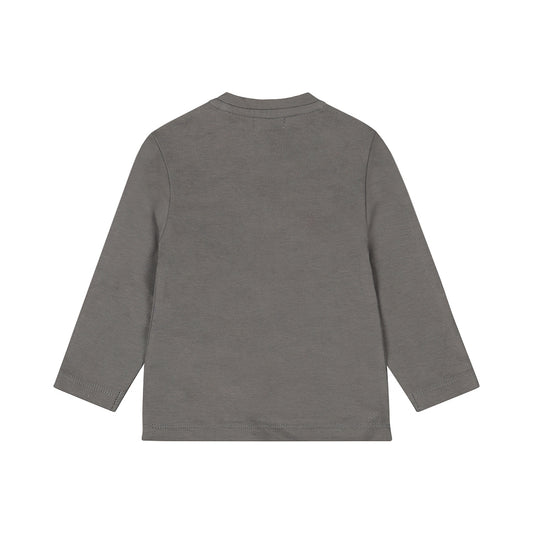 Dirkje "T-Shirt langarm" mit Druck - Grey
