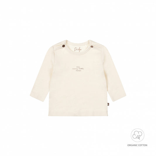 Dirkje "Langarmshirt" mit Spruch - Off White